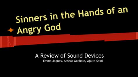 sinners in the hands of an angry god parody